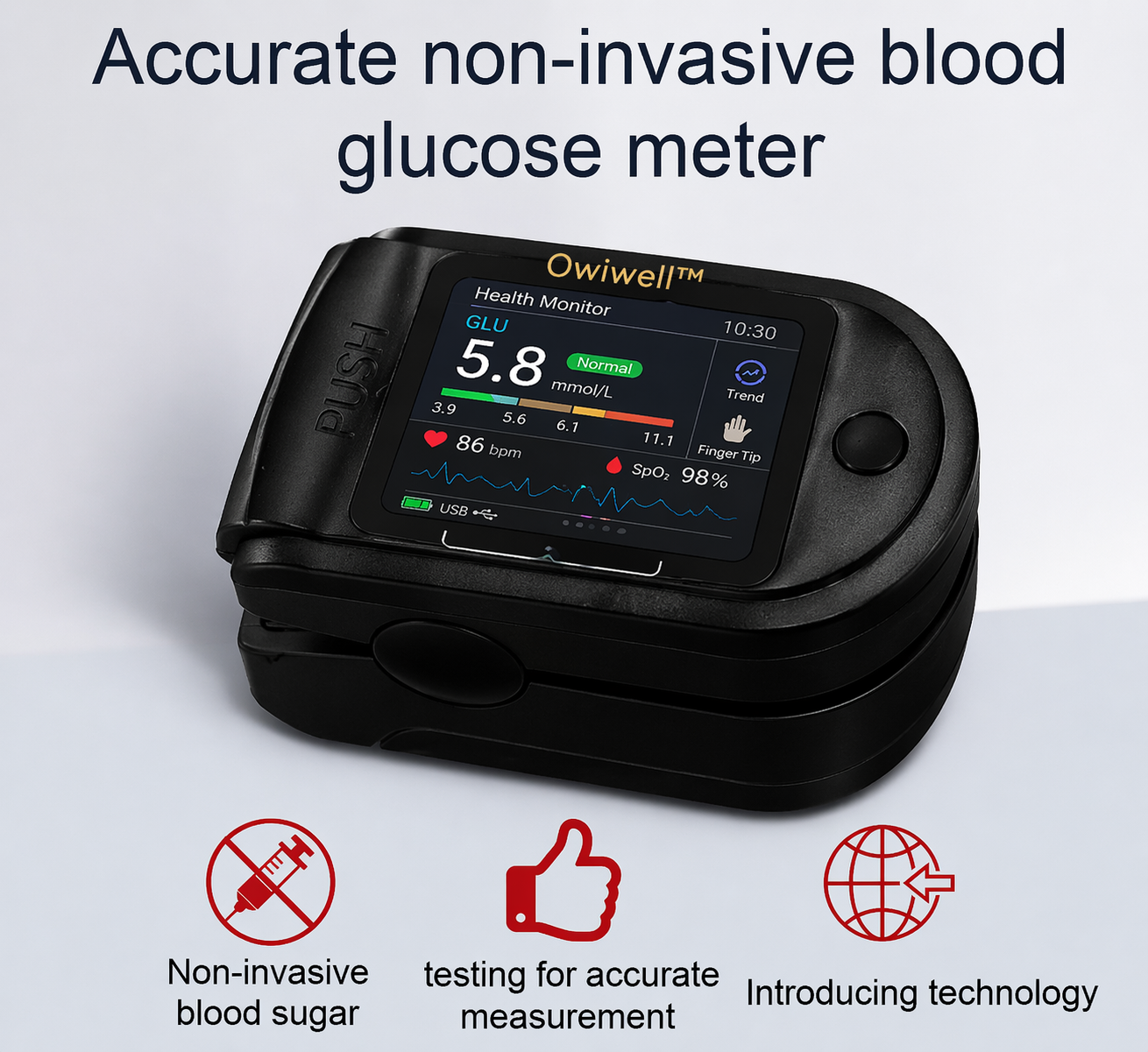 Virexo™ Non-Invasive Blood Glucose Monitor | High-Precision 99.9% Accuracy | TGA Certified